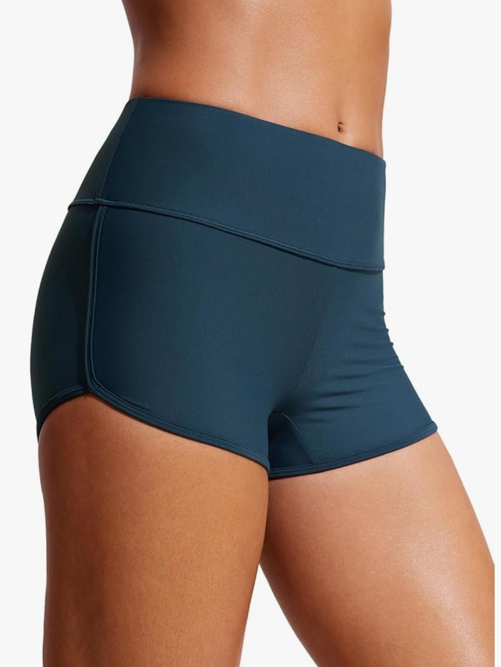 CRZ YOGA High Waisted Dolphin Board Shorts for Women 2.5'' - Quick Dry